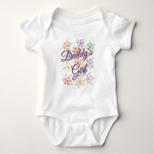 T-shirt Pai Romper Para Menininha