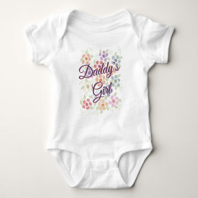 T-shirt Pai Romper Para Menininha (Frente)