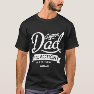 T-shirt Pai super na obscuridade da ação