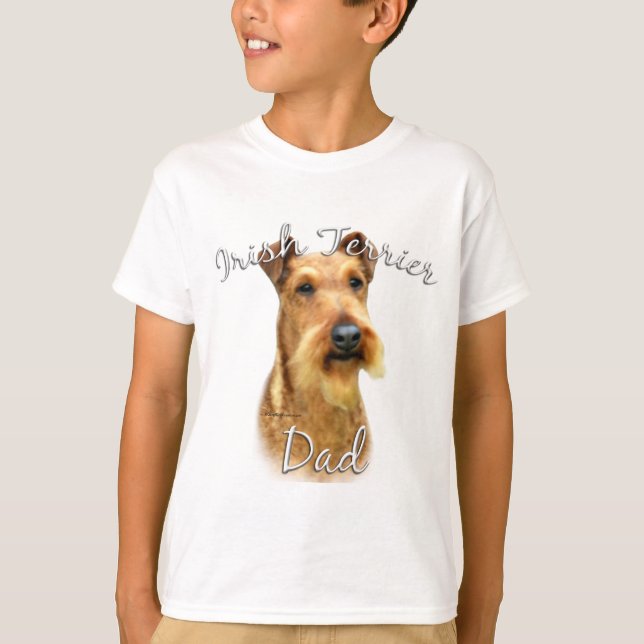 T-shirt Pai Terrier irlandês 2 (Frente)