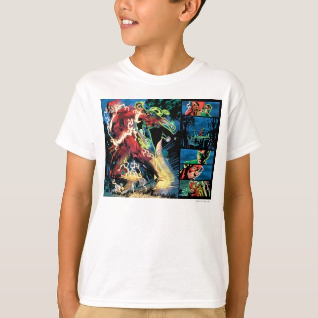 T-shirt Painel Lanterna Flash e Verde (Frente)