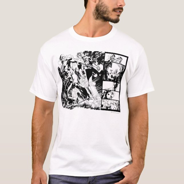 T-shirt Painel Lanterna Flash e Verde 2 (Frente)