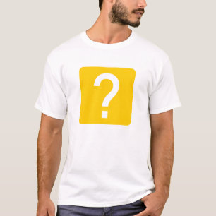 T-shirt Painel Quadrado com Ponto de Interrogação
