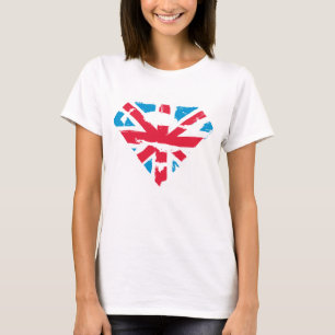 T-shirt Paint Strokes British S-Shield