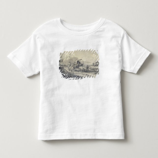 T-shirt Paisagem aberta de Thomas Gainsborough | com (Frente)