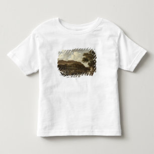 T-shirt Paisagem arborizada montanhosa com uma torrente