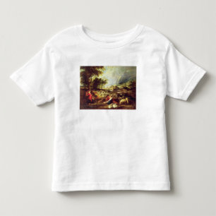 T-shirt Paisagem com arco-íris (óleo em canvas)
