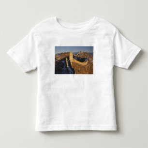 T-shirt Paisagem da Grande Muralha ao pôr do sol, China