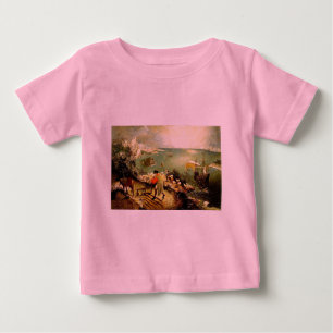 T-shirt Paisagem de Bruegel com queda de Ícaro - 1558