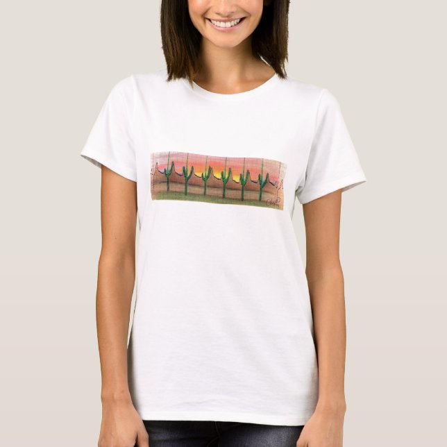 T-shirt Paisagem do Deserto do ECG (Frente)