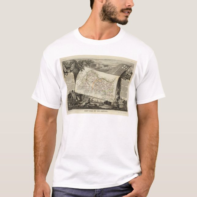 T-shirt Paisagem e cidades (Frente)