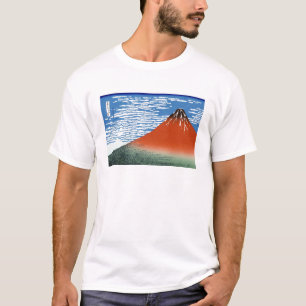 T-shirt Paisagem oriental legal da opinião de Hokusai Fuj