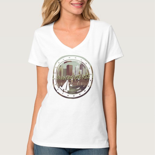 T-Shirt paisagem urbana (Frente)
