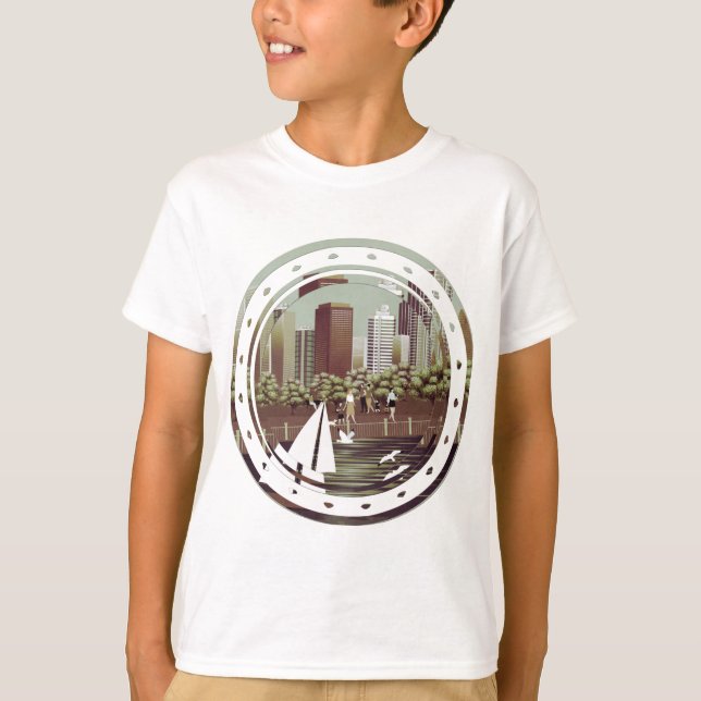 T-Shirt paisagem urbana (Frente)