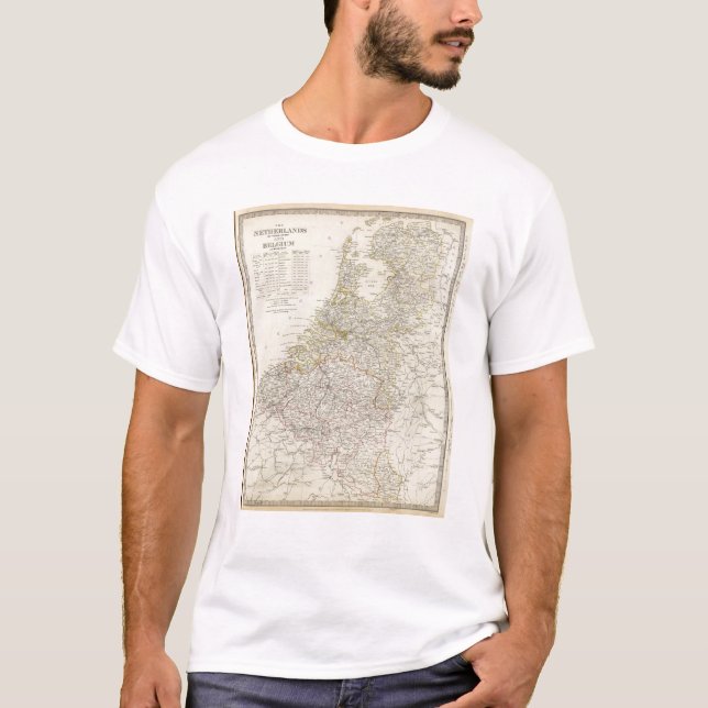 T-shirt Países Baixos, Bélgica (Frente)