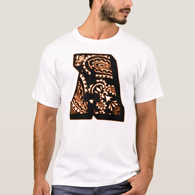T-shirt Paisley Monograma - A (Frente)