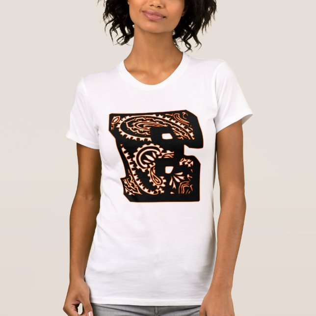 T-shirt Paisley Monograma - E (Frente)