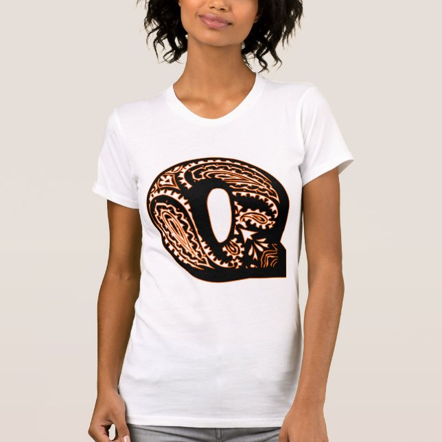 T-shirt Paisley Monograma - Q (Frente)