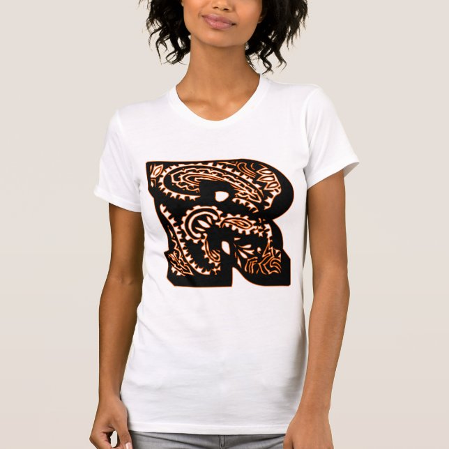 T-shirt Paisley Monograma - R (Frente)