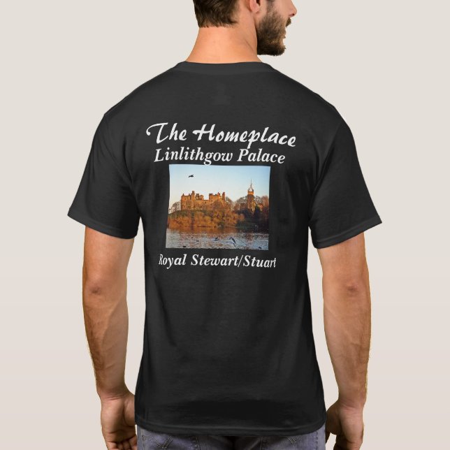 T-shirt Palácio Linlithgow - Royal Stewart/Stuart (Verso)