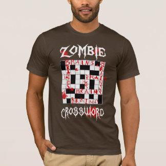 T-shirt Palavras cruzadas do zombi