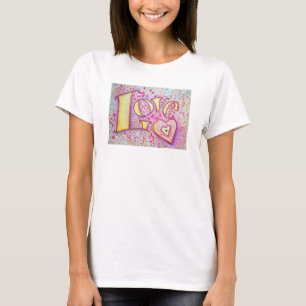 T-shirt Palavras de Amor Pintura Inspiradora