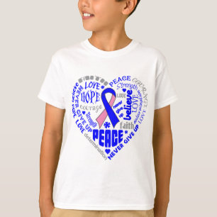 T-shirt Palavras masculinas do coração da consciência d