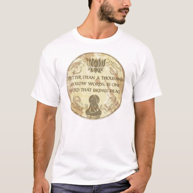 T-shirt Palavras ocas de Buddha (Frente)