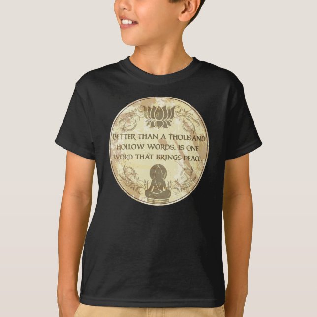 T-shirt Palavras ocas de Buddha (Frente)