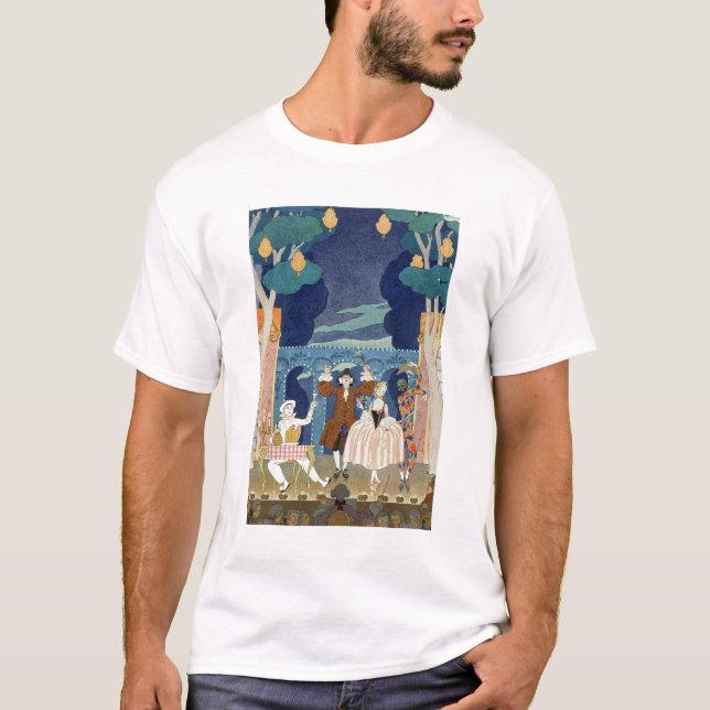 T-shirt Palco da pantomima, ilustração para 'Fetes (Frente)