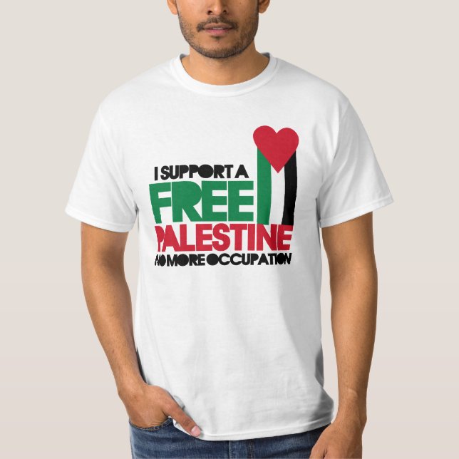 T-shirt Palestina livre (Frente)