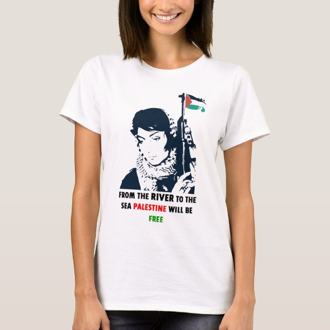 T-shirt Palestina livre (Frente)