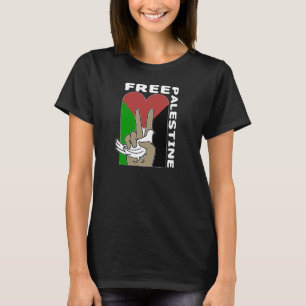 T-shirt Palestina livre mergulhou tshirt da obscuridade do