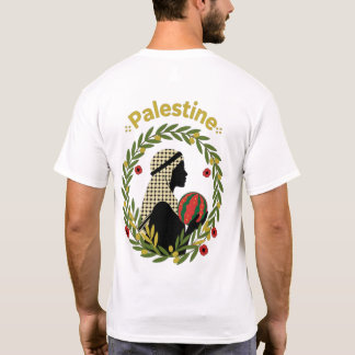 T-shirt Palestine – illustration aux branches d’ol
