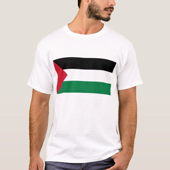 T-shirt palestino da bandeira (Frente)