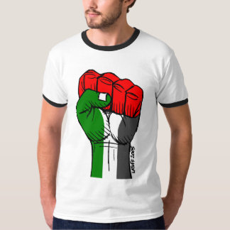 T-shirt palestino do punho de Carlos Latuff