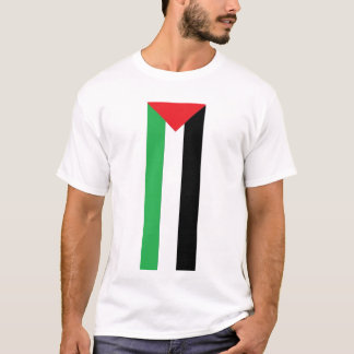 T-shirt palestino vertical da bandeira