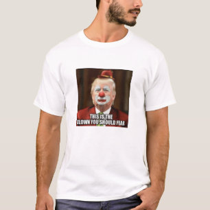 T-SHIRT PALHAÇO ASSUSTADOR DE DONALD TRUMP