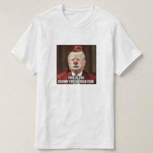 T-SHIRT PALHAÇO ASSUSTADOR DE DONALD TRUMP