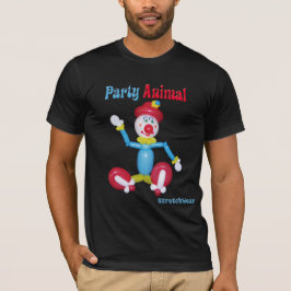 T-shirt Palhaço do balão - animal de partido