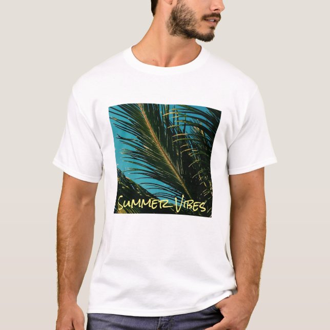 T-shirt Palm Tree Summer Vibes (Frente)