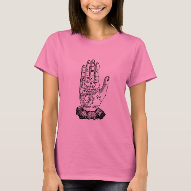 T-shirt Palmistry Chart, 1885 (Frente)
