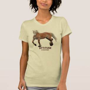 T-shirt Palomino Belga Rascunho de Cavalo Roupa