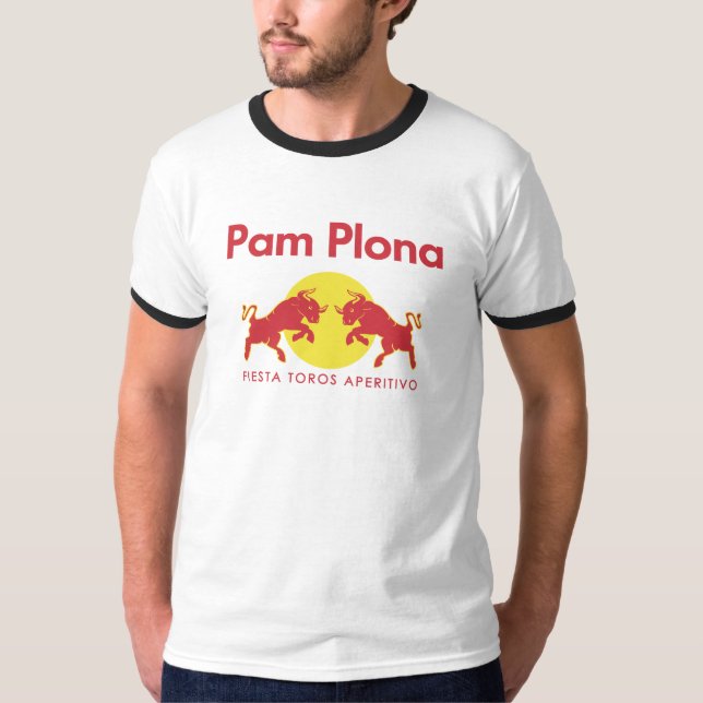 T-shirt Pamplona paródia Red Bull (Frente)