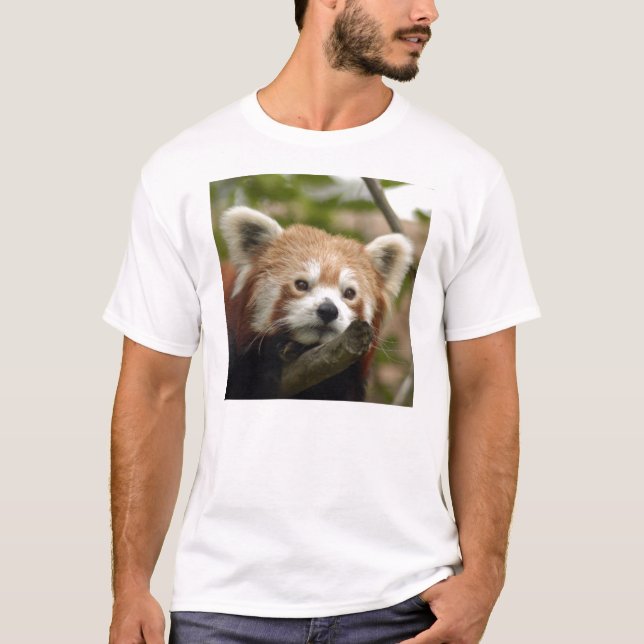 T-shirt Panda-014 vermelho (Frente)