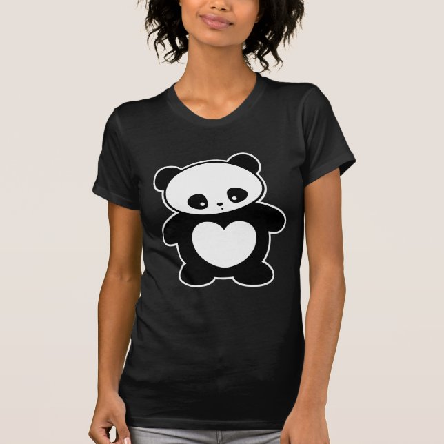 T-shirt Panda de Kawaii (Frente)