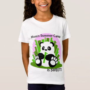 T-shirt Panda do acampamento de Verão da mãe