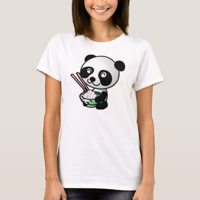 T-shirt Panda do arroz (Frente)