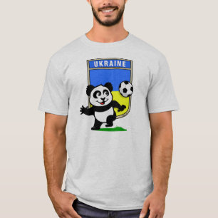 T-shirt Panda do futebol de Ucrânia (camisas leves)