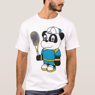 T-shirt Panda - jogador de ténis